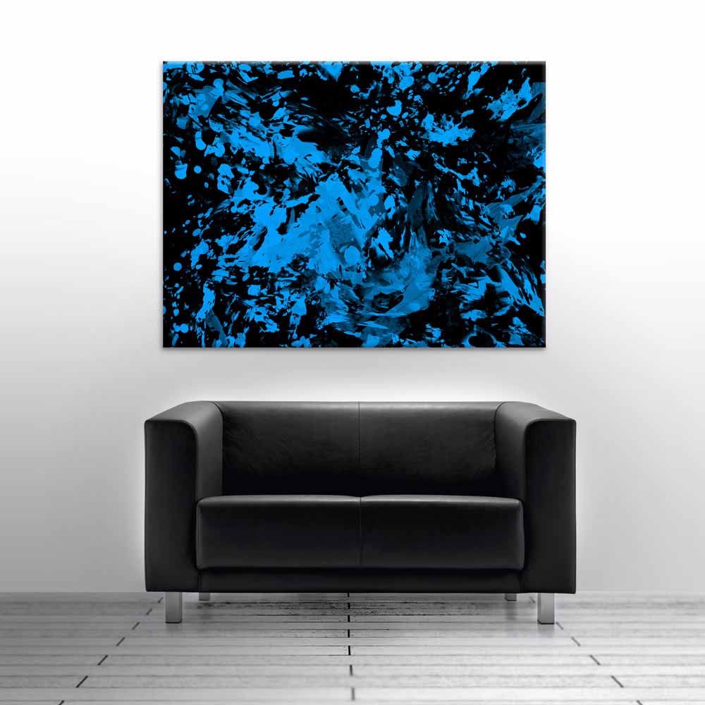   Разверни Набор абстрактной живописи Love as Art Black blue