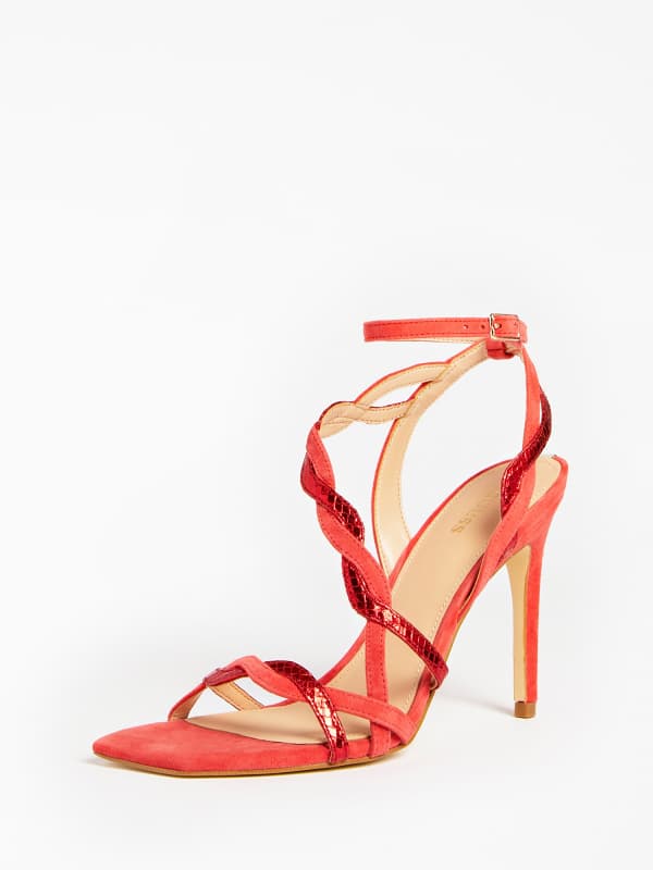 guess,skidki,zhenshchiny,obuv  Guess Босоножки «Syivia» С Ламинированными Элементами