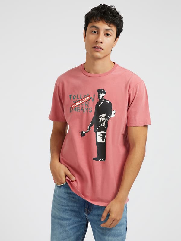 guess,skidki,muzhchiny,topy  Guess Футболка Принт Граффити