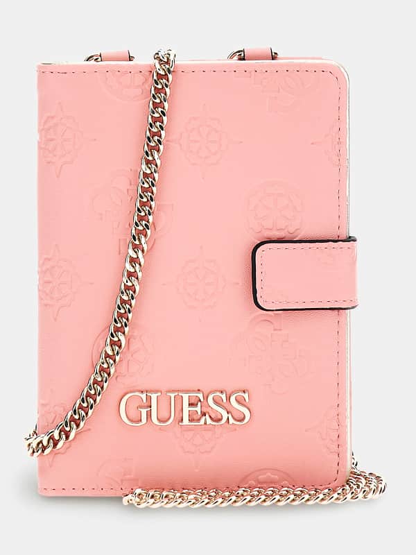 guess,skidki,zhenshchiny,aksessuary  Guess Чехол Для Паспорта Wilder 4G Пион