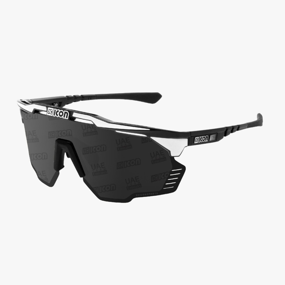 Солнцезащитные очки  Ridestep Очки SCICON Aeroshade Kunken Black Gloss/Lens Scnpp Monogram Multimirror Silver 2023