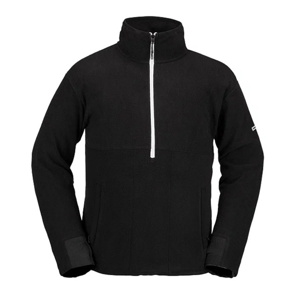   Ridestep Худи на молнии VOLCOM Polar Fleece Mock 1/2 Zip Black