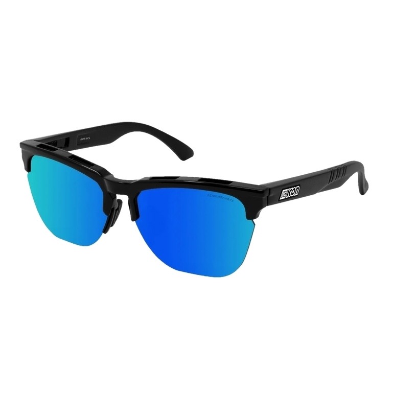 Солнцезащитные очки  Ridestep Очки SCICON Gravel Black Gloss/Lens Scnpp Multimirror Blue 2023
