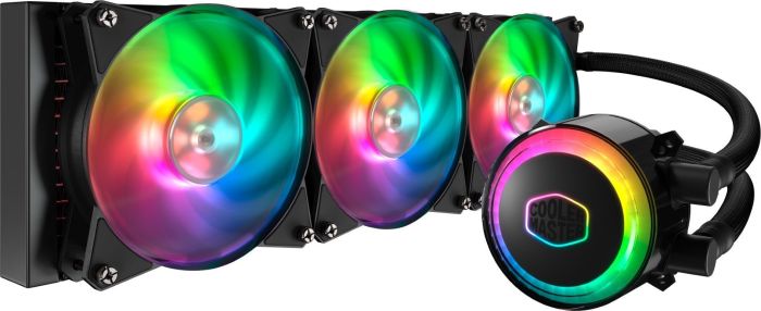 Жидкостное охлаждение Cooler Master ML360R RGB для Socket 115x/2066/2011/2011-3/1356/1366/775/AM4/AM3/AM3+/FM1/AM2+/FM2/FM2+, 3x120мм, RGB LED (MLX-D36M-A20PC-R1)