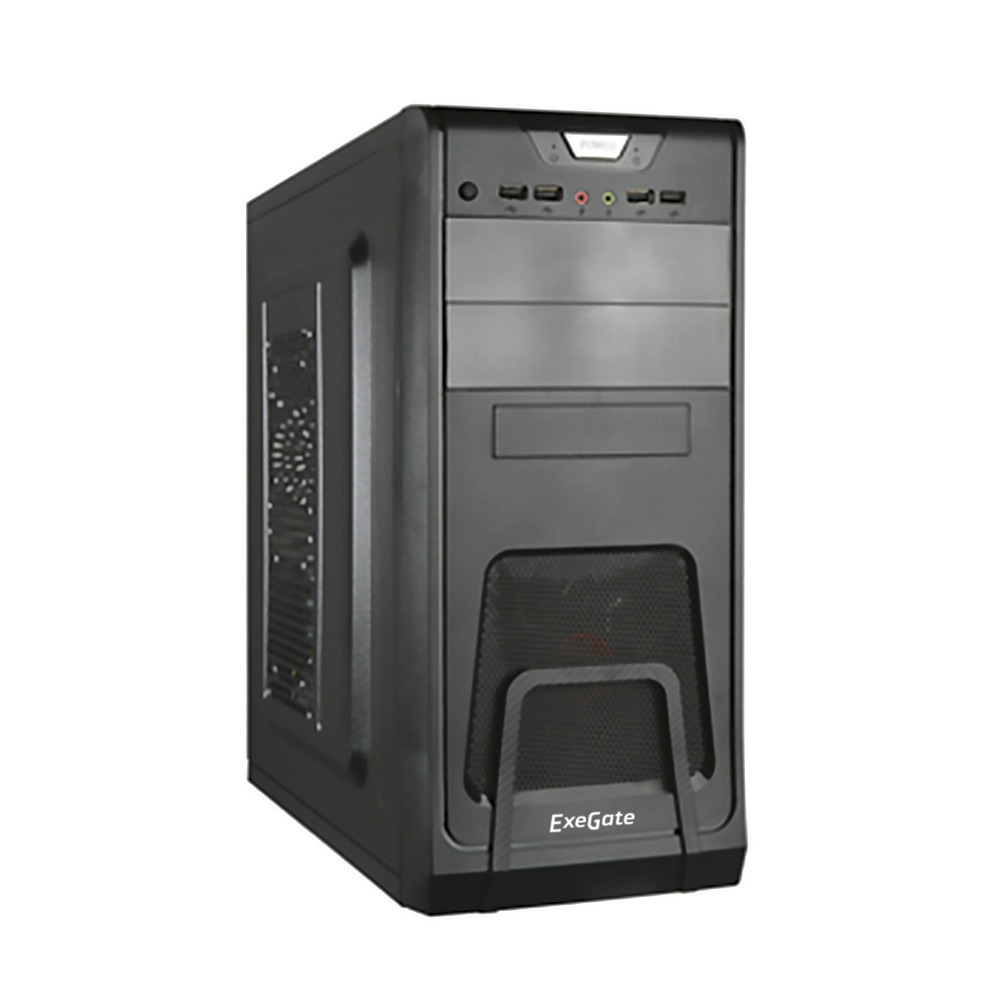 Корпус ExeGate CP-603, ATX, Midi-Tower, 2xUSB 3.0, черный, 350 Вт (EX278390RUS)