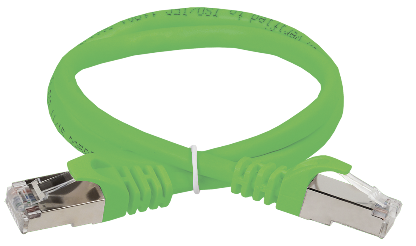 Патч-корд UTP кат.5e, 1м, RJ45-RJ45, зеленый, ITK (PC02-C5EU-1M)