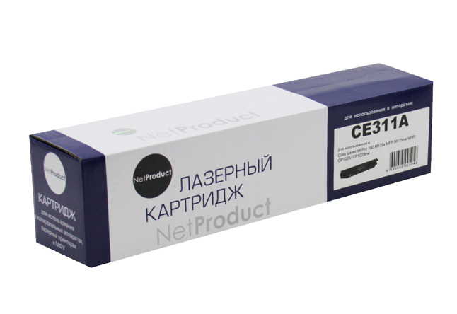 Картридж лазерный NetProduct N-CE311A (CE311A), голубой, 1000 страниц, совместимый, для CLJ CP1025/1025nw/Pro M175
