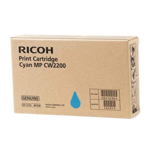 Картридж струйный Ricoh MP CW2200 (841636), голубой, оригинальный, объем 100 мл, ресурс 440 страниц для Ricoh MP CW2200SP/CW2201SP