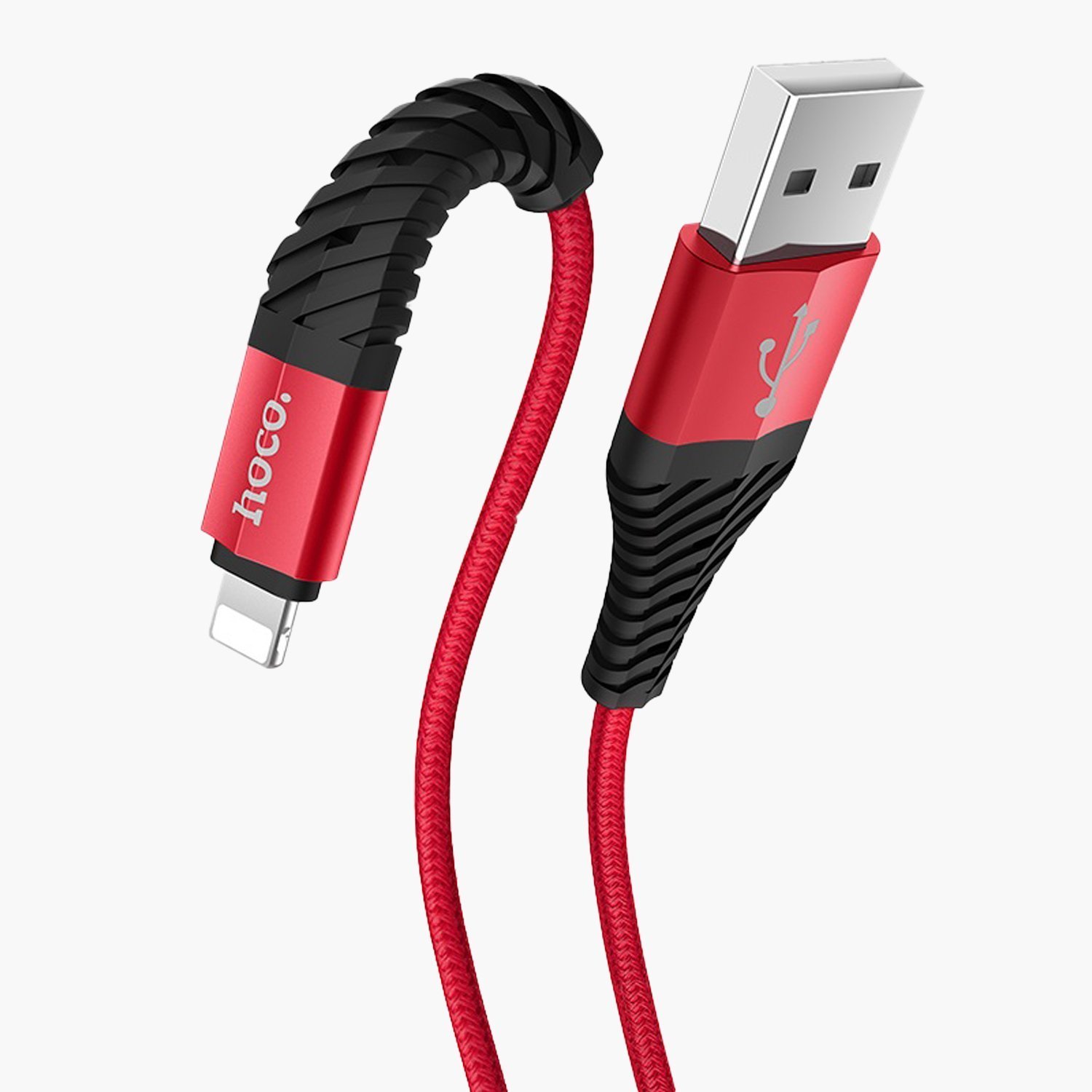 Кабель USB-Lightning, HOCO, X38 Cool Charging, 1м, красный (113634)