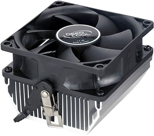 Кулер для процессора DeepCool CK-AM209 V2 для Socket/AM2/AM2+/AM3/AM3+/FM1/AM4/FM2/FM2+, 80 мм, 1600rpm, 22 дБА, 65 Вт, 3-pin, Al (CK-AM209V2/DP-ACAL-A09-V2)