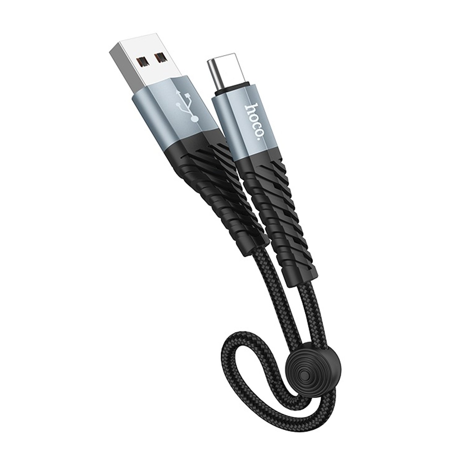 Кабель USB-Type-C, HOCO, X38 Cool Charging, 25см, черный (115184)