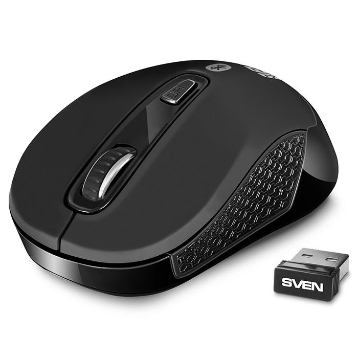 Мышь беспроводная Sven RX-575SW, 1600dpi, оптическая светодиодная, Bluetooth/USB, черный