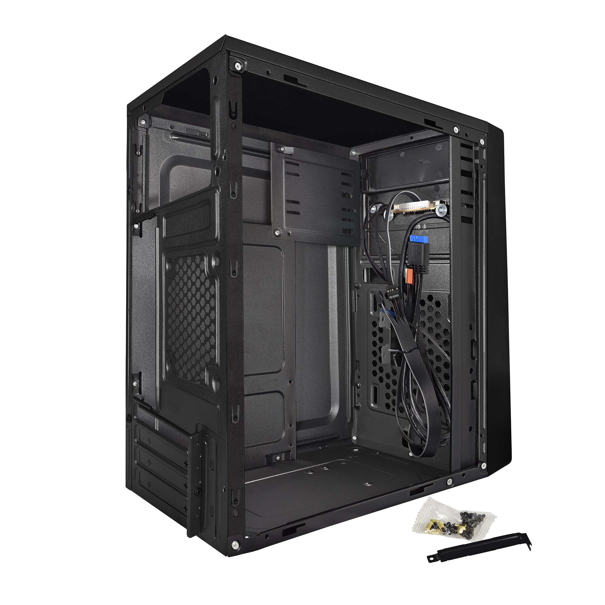 Корпус ExeGate BAA-107U 350W Black, mATX, Mini-Tower, 2xUSB 3.0, черный, 350 Вт (EX283061RUS)