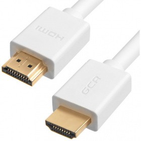 Кабель HDMI(19M)-HDMI(19M) v2.0 4K, экранированный, 50 см, белый Greenconnect