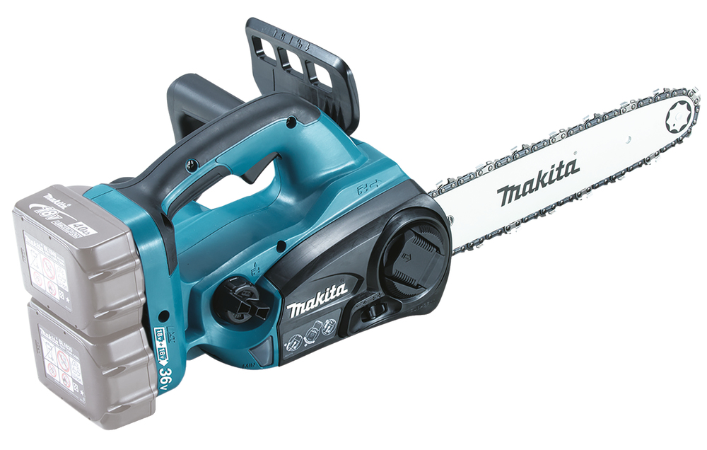 Пила цепная Makita LXT DUC302Z, шина 30см, шаг 3/8 дюйма, аккумуляторная, 2 по 18В, Li-Ion, 4.1кг, без АКБ и ЗУ (0088381670852)