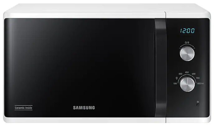 Микроволновая печь Samsung MS23K3614AW/BW 23 л, 800 Вт, белый (MS23K3614AW/BW)