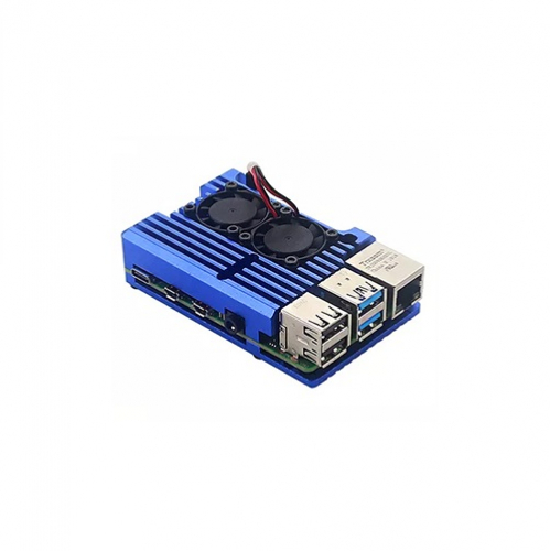 Корпус Qumo RS008 для Raspberry Pi 4, синий (RS008)