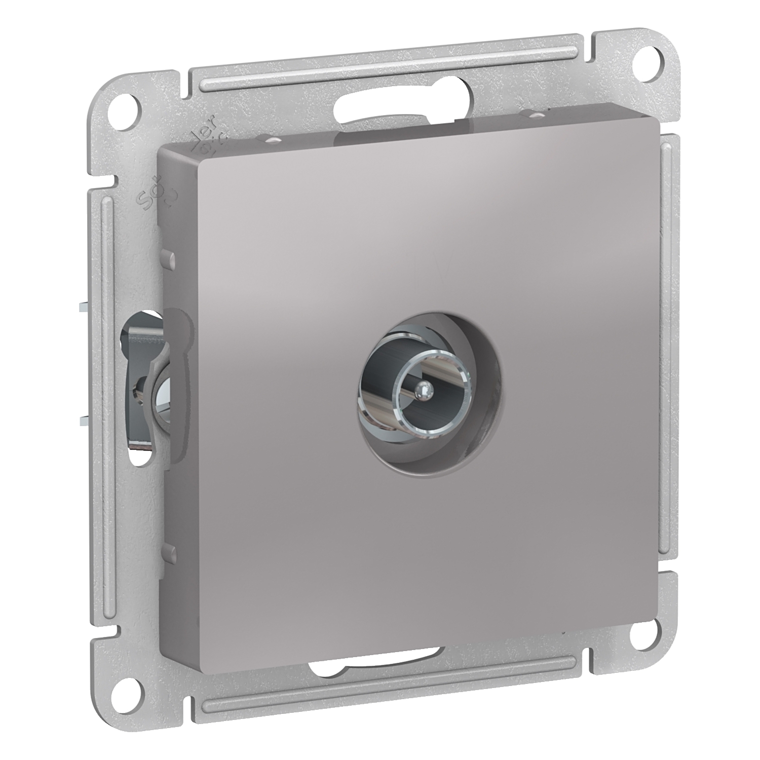 Розетка TV Schneider Electric AtlasDesign, алюминий, механизм без рамки (ATN000392)