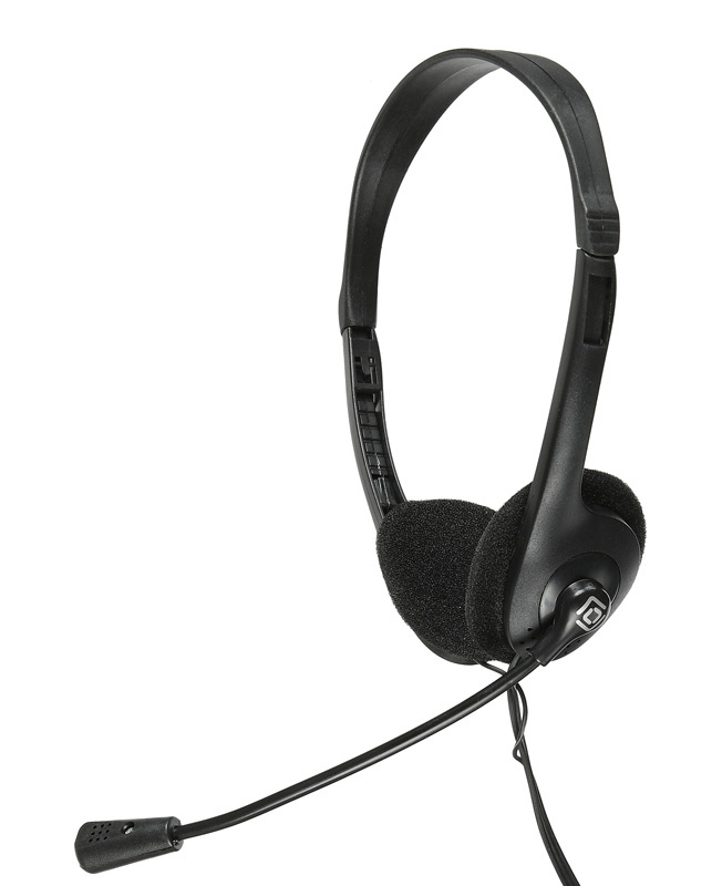 Проводная гарнитура Oklick HS-M143V, 2xJack 3.5mm, черный