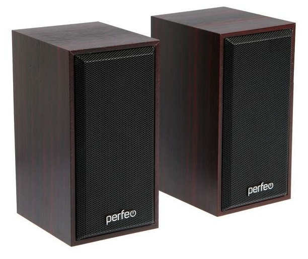 Акустика 2.0 Perfeo Cabinet, 6 Вт, махагон (PF_A4388)