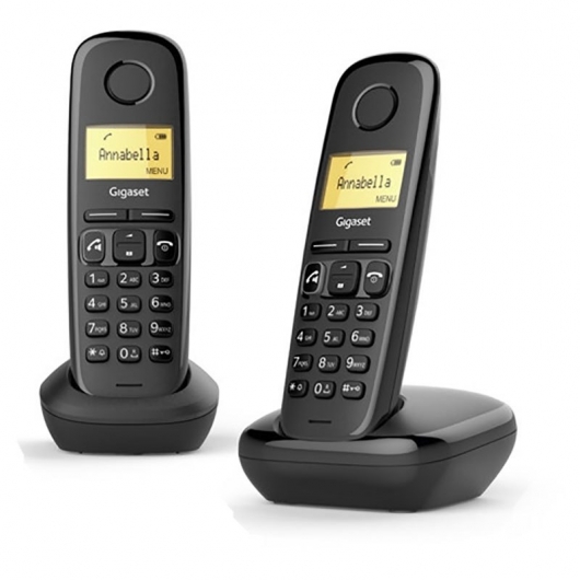  Радиотелефон Gigaset A270 DUO, DECT, АОН, черный (L36852-H2812-S301)