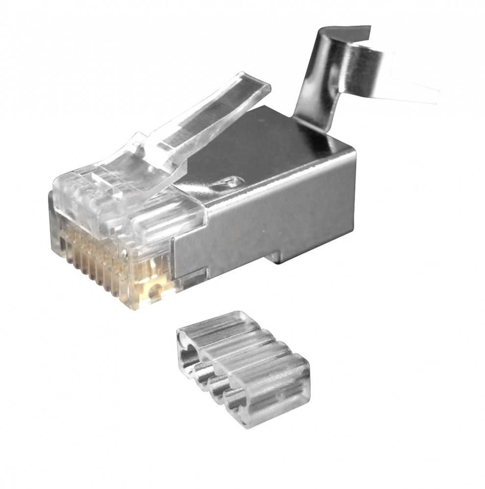 Коннектор RJ-45 категория 6a, экранированный, 50шт., Eurolan (13A-EA-12WT)