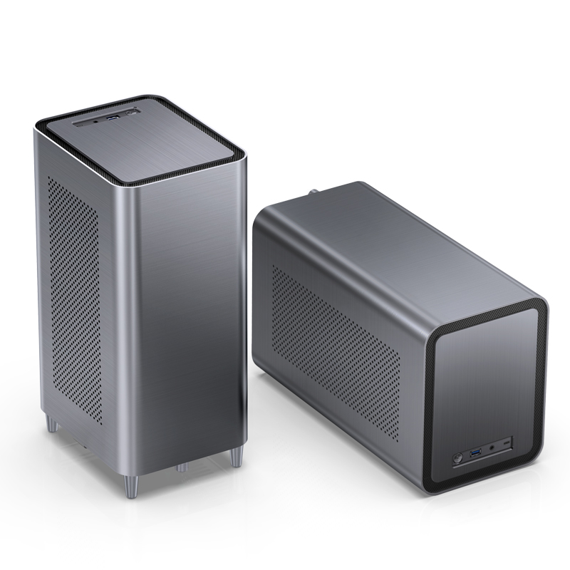 Корпус JONSBO N1, Mini-ITX, Cube-Case, USB 3.0, USB Type-C, серый, без БП (PCC_JB_N1)