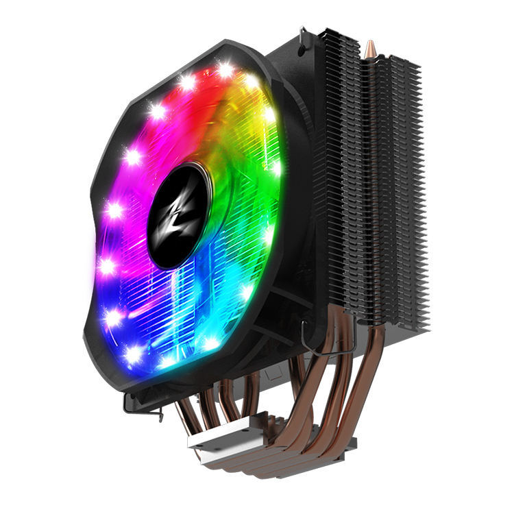 Кулер для процессора Zalman CNPS9X Optima RGB для Socket/115x/1200/AM4, 120 мм, 1500rpm, 26 дБА, 180 Вт, 4-pin PWM, Al+Cu, RGB