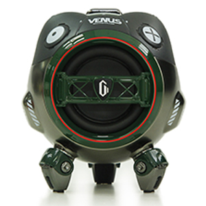 Портативная акустика GravaStar Venus Aurora Green, 10 Вт, AUX, Bluetooth, подсветка, зеленый