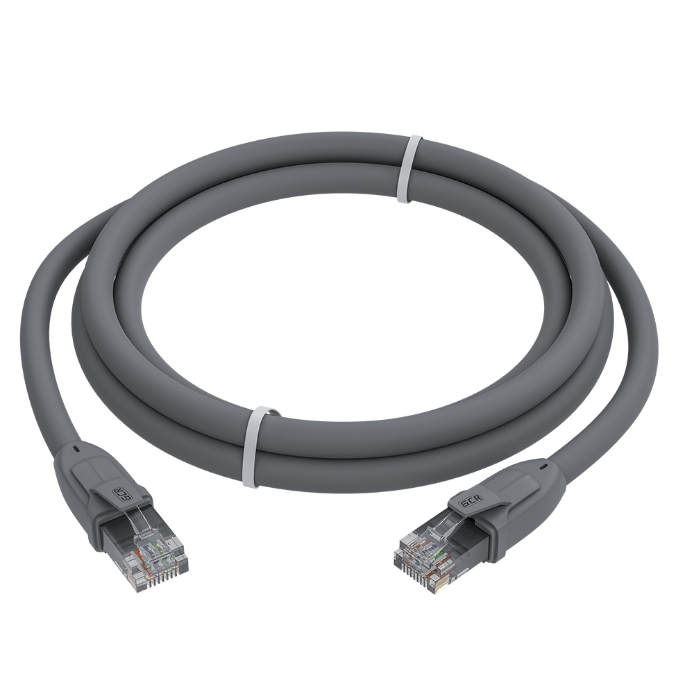 Патч-корд UTP кат.6, 3м, RJ45-RJ45, серый, GCR ( GCR-52593)