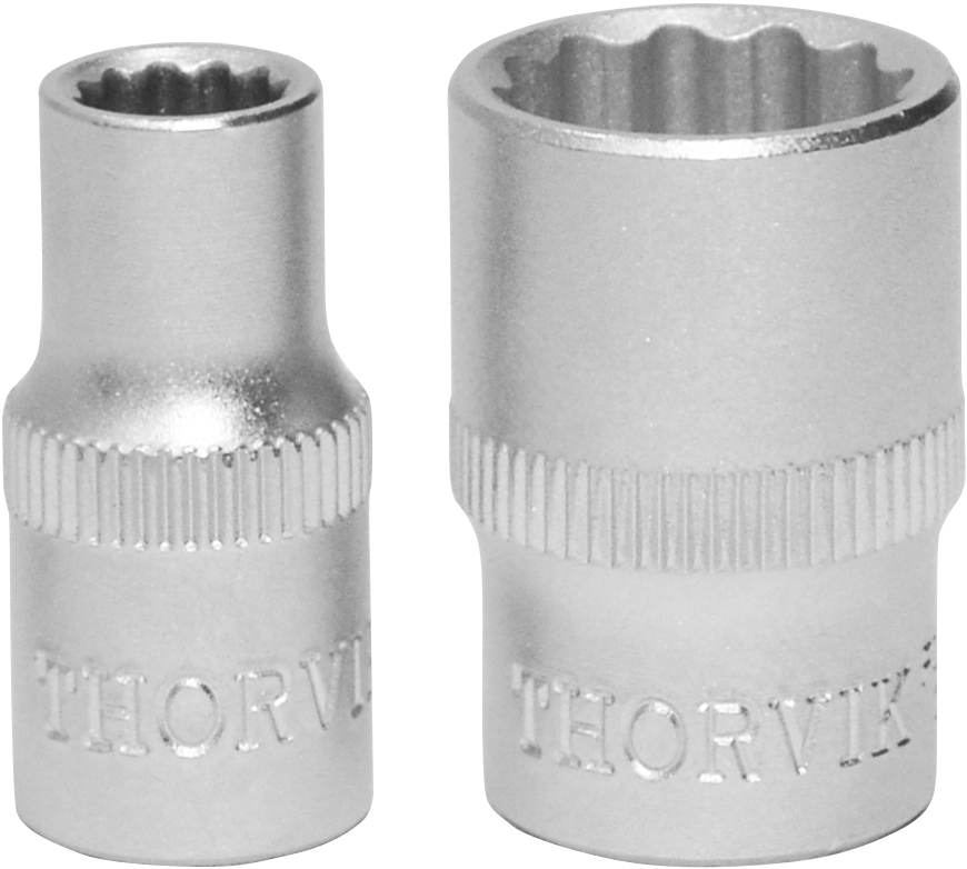 Головка торцевая Thorvik, 12-гранная, 5мм, 1/4, высота 25мм (FS21405)