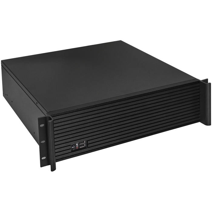 Корпус Exegate Pro 3U450-08, ATX, 3U RM, 1x600 Вт, черный (EX292693RUS)