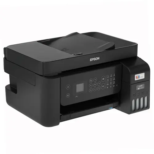 Струйные МФУ  E2E4 МФУ струйный Epson L5290, A4, цветной, 10стр/мин (A4 ч/б), 5стр/мин (A4 цв.), 5760x1440dpi, АПД-30 листов, факс, СНПЧ, сетевой, Wi-Fi, USB, черный (C11CJ65407)