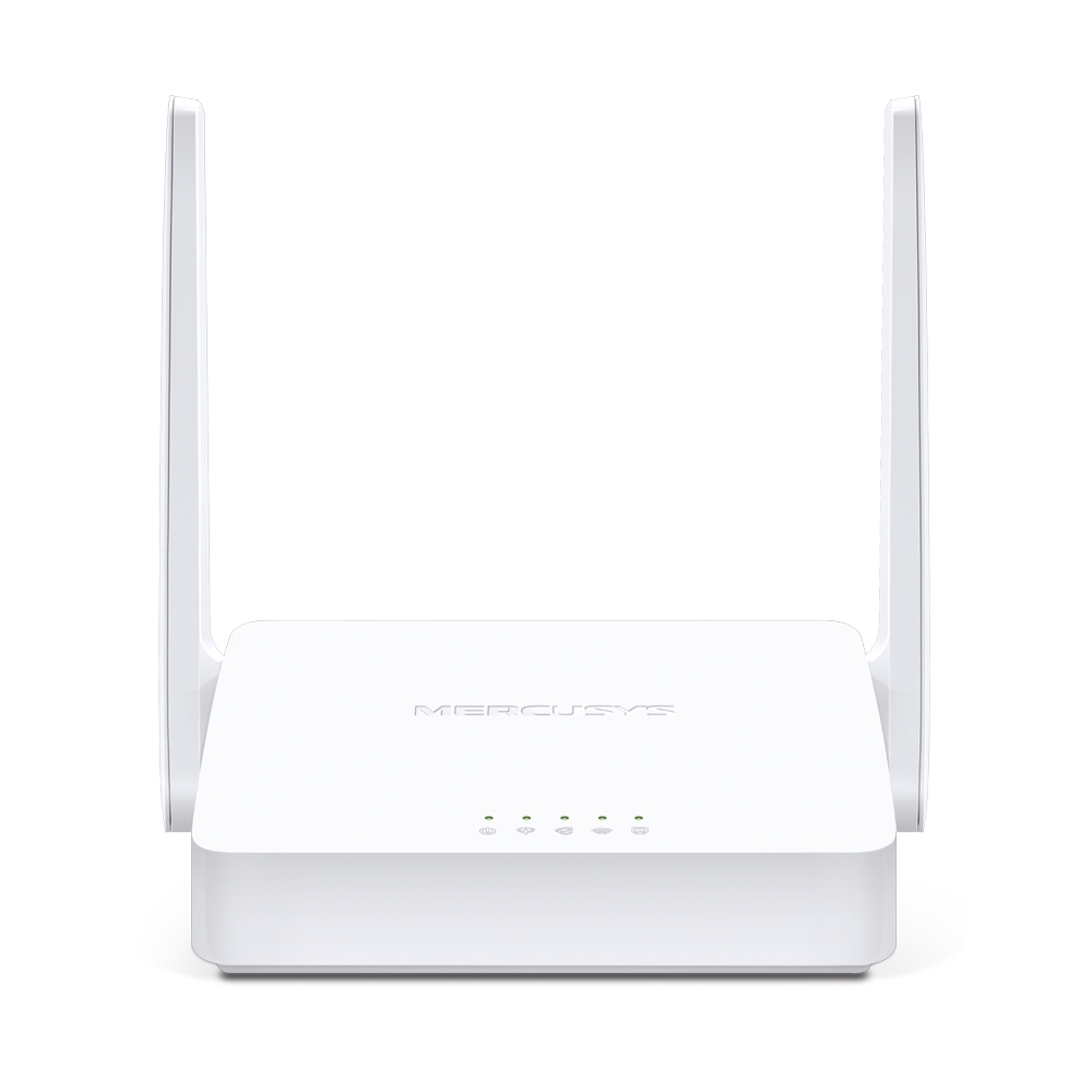  Wi-Fi роутер Mercusys MW300D, 802.11a/b/g/n, 2.4 ГГц, до 300 Мбит/с, LAN 3x100 Мбит/с, WAN 1x100 Мбит/с, внешних антенн: 2x3dBi