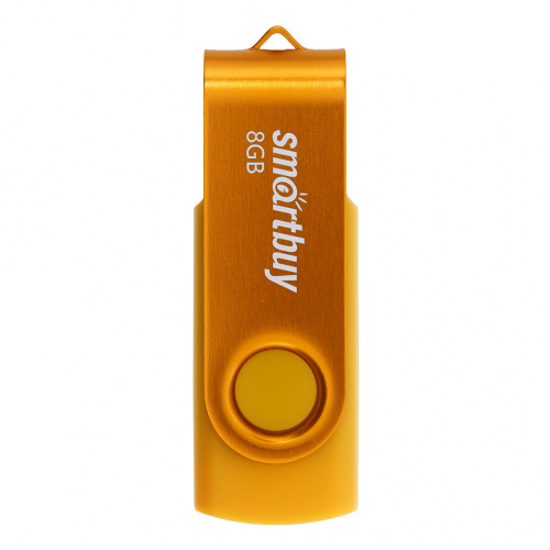 Флешка 8Gb USB 2.0 SmartBuy Twist SB008GB2TWY, желтый (SB008GB2TWY)