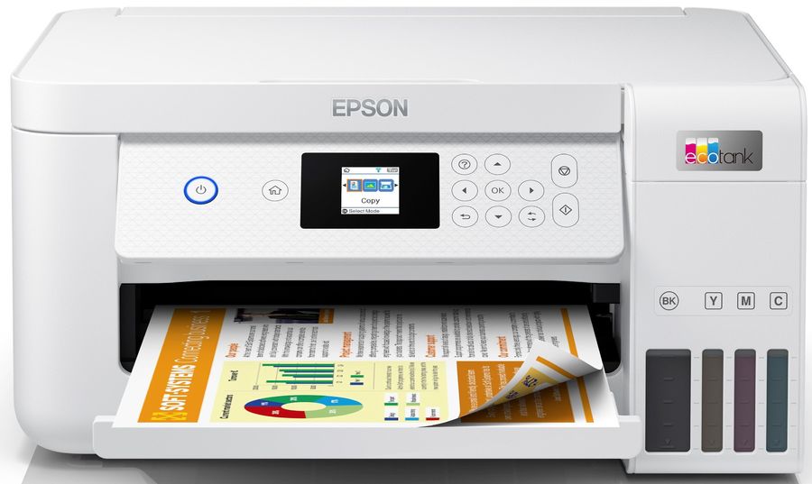 Струйные МФУ МФУ струйный Epson EcoTank L4260, A4, цветной, 33стр/мин (A4 ч/б), 15стр/мин (A4 цв.), 5760x1440dpi, дуплекс, СНПЧ, Wi-Fi, USB, белый (C11CJ63513)