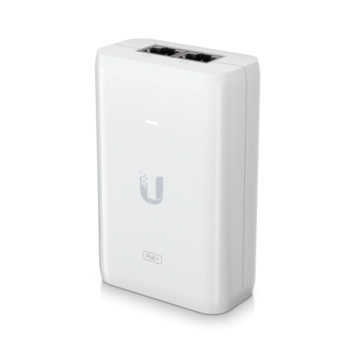PoE-инжектор Ubiquiti POE+, 802.3at, 1 Гбит/с, 650мА - 48V, 30 Вт (U-POE-at)