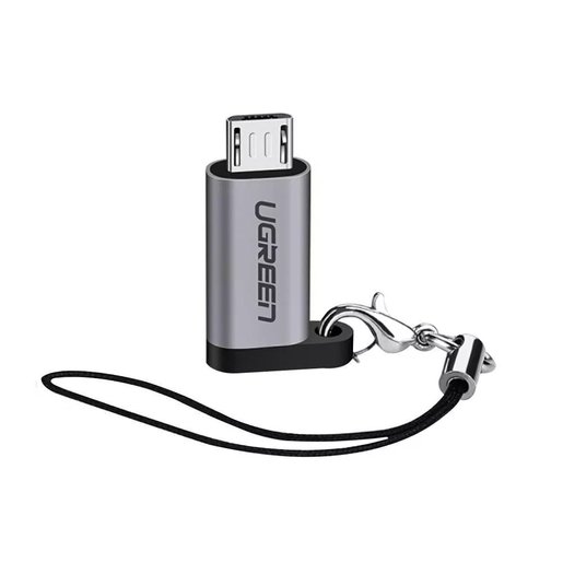 Переходник (адаптер) USB Type-C-Micro USB, серый UGREEN US282 (50590)