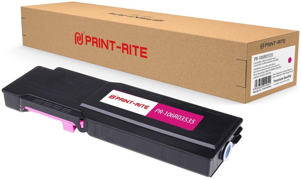 Картридж лазерный Print-Rite PR-106R03535 (106R03535), пурпурный, 8000 страниц, совместимый для Xerox VersaLink C400DN/C405DN/C400/405/C400N/C405N