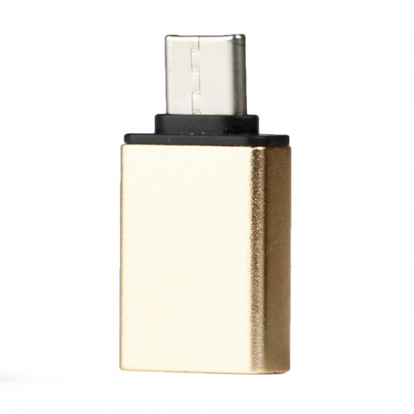 Переходник (адаптер) USB-USB Type-C, OTG, золотистый Smartbuy A220 (A220)