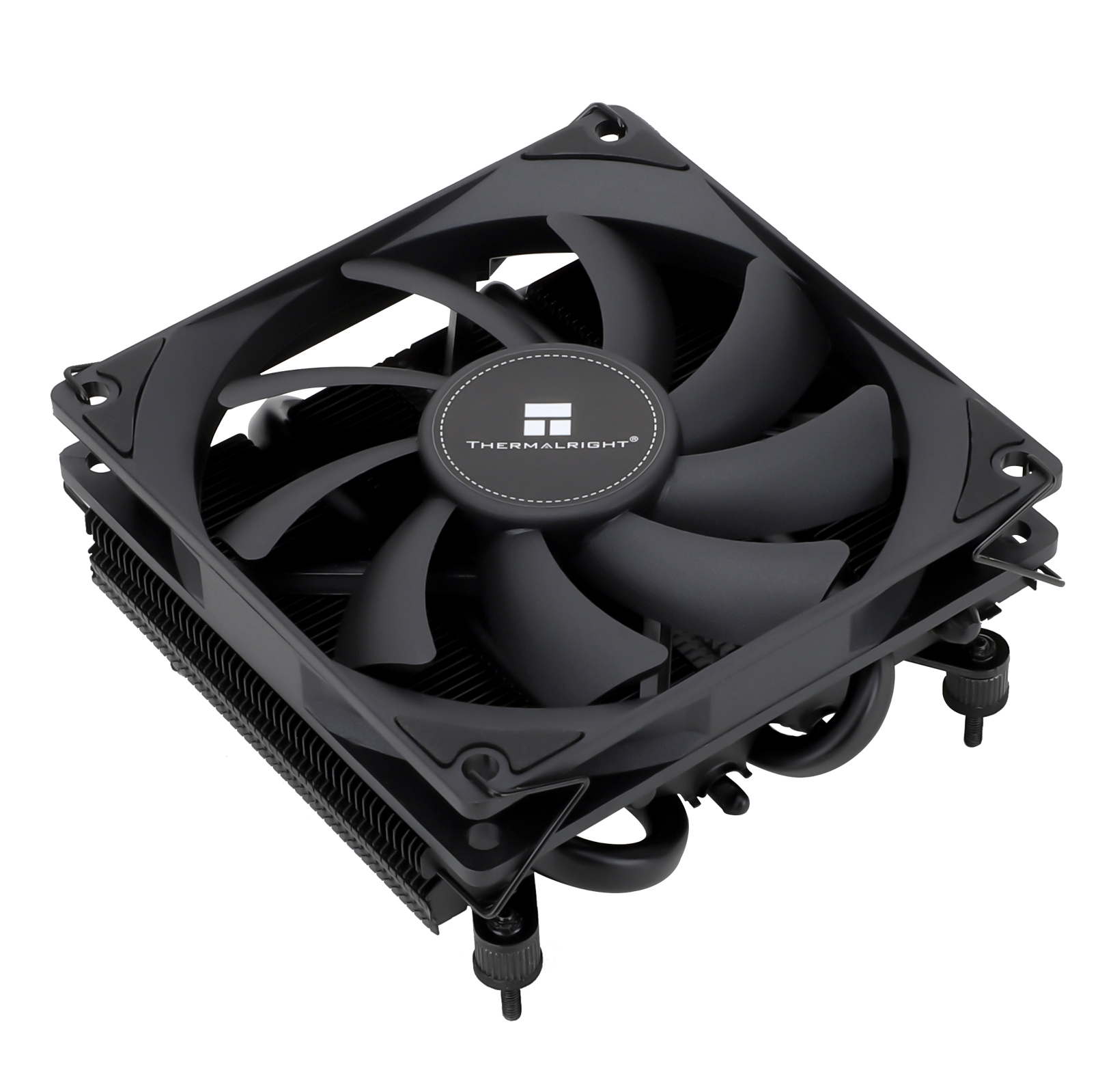 Кулер для процессора Thermalright AXP90-X36 Black для Socket/115x/1200/1700/AM4/AM5, 90мм, 2700rpm, 22.4 дБ, 4-pin PWM, Al+Cu (AXP90-X36 Black)