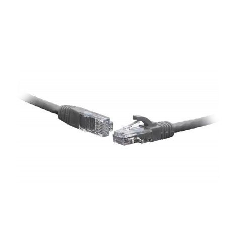 Патч-корд UTP кат.5e, 0.5м, RJ45-RJ45, серый, CU, LSZH, SNR (SNR-UU4-5E-005-LST-GY(3,8))