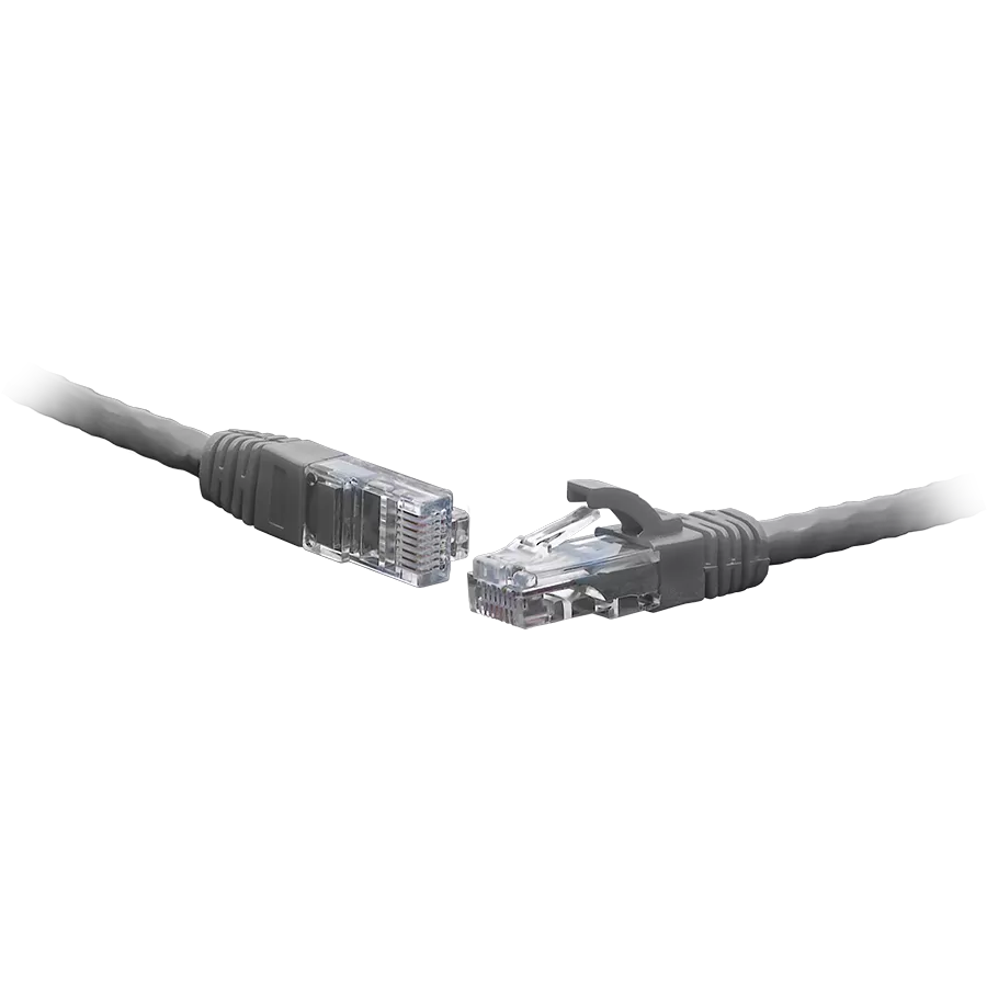 Патч-корд UTP кат.6, 1м, RJ45-RJ45, серый, CU, LSZH, SNR (SNR-UU4-6-010-LST-GY (3,8))