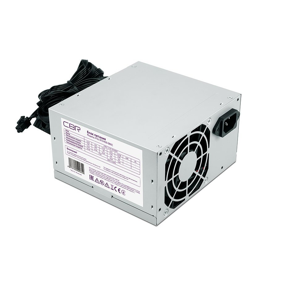 Блок питания 400 Вт ATX CBR PSU-ATX400-08EC, 80 мм (PSU-ATX400-08EC)