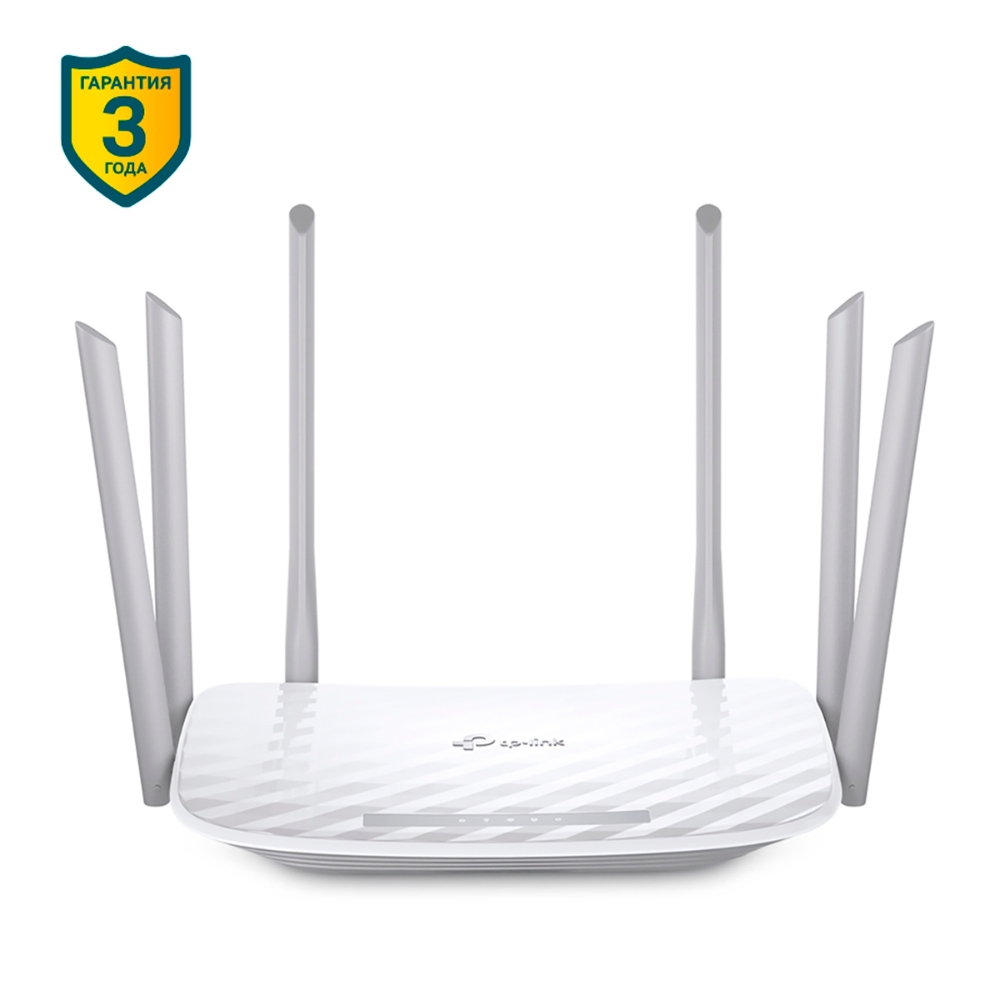   E2E4 Wi-Fi роутер TP-Link Archer C86, 802.11a/b/g/n/ac, 2.4 / 5 ГГц, до 1.9 Гбит/с, LAN 4x1 Гбит/с, WAN 1x1 Гбит/с, внешних антенн: 6