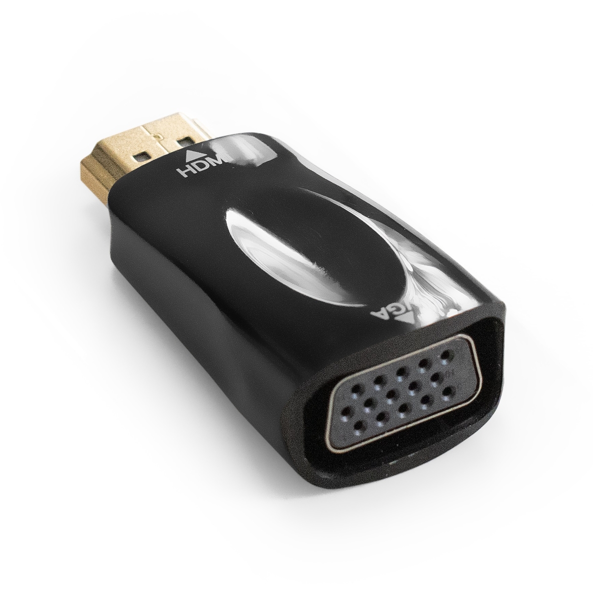 Переходник (адаптер) HDMI(19M)-VGA(15F), черный Exegate EX-A-HDMI-VGA-001 (EX294718RUS)
