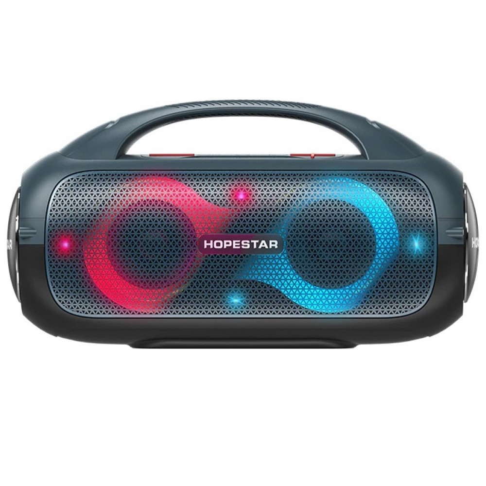 Портативная акустика Hopestar A50 Party, 80 Вт, AUX, USB, microSD, Bluetooth, подсветка, синий