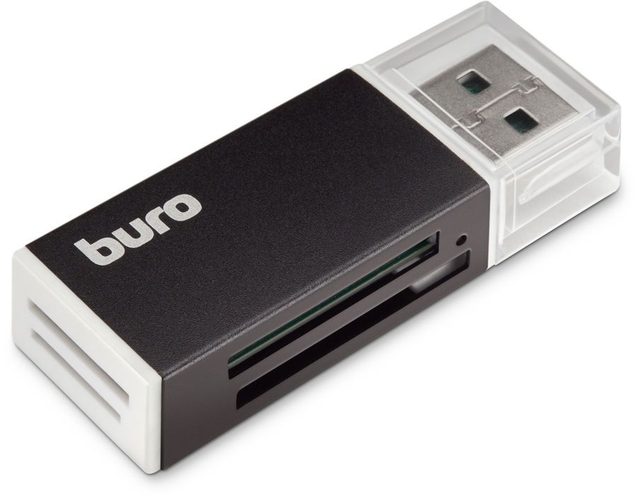 Картридер внешний Buro BU-CR-3104, мультиформатный, USB 2.0, черный