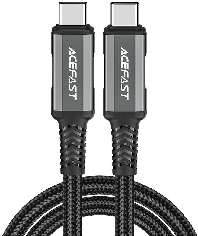 Кабель USB Type-C-USB Type-C, 240 Вт, 1 м, серый, ACEFAST C1-09 (AF-C1-09-GY)