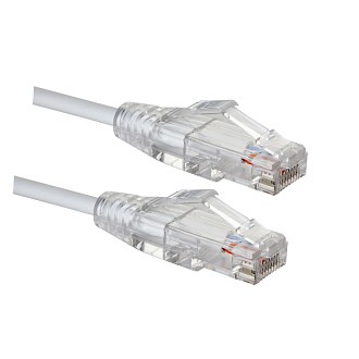 Патч-корд UTP кат.6a, 7 м, RJ45-RJ45, белый, CU, LSZH, Eurolan Slim Line 21S-UA-07WT (21S-UA-07WT)